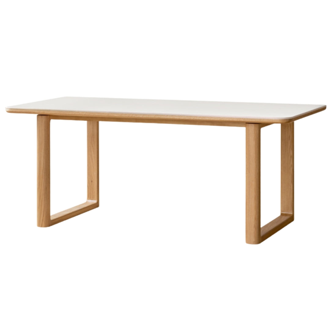 Oak Solid Wood Rock Board Dining Table