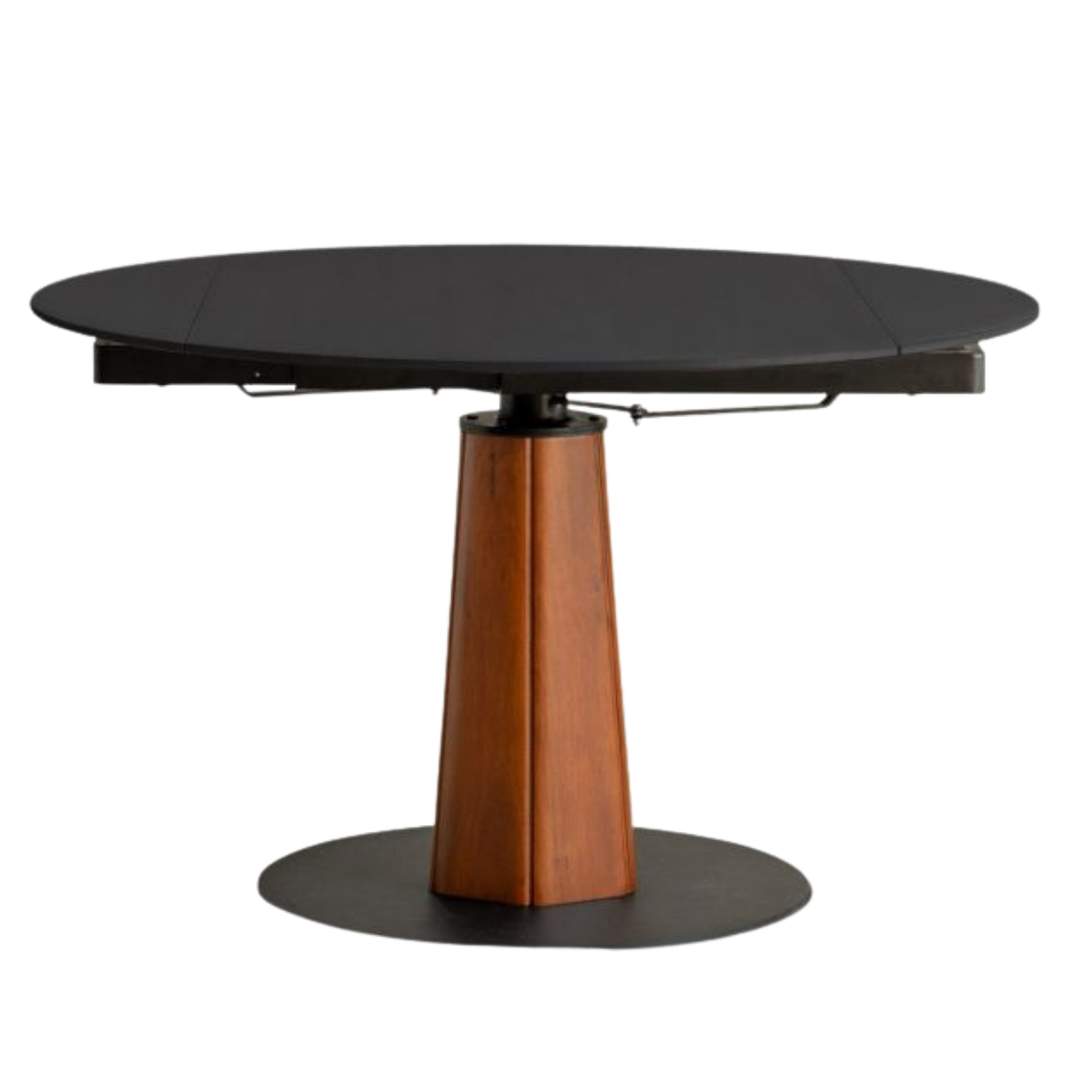 Tulipwood Solid Wood Rock Plate Round Table with Folding Feature