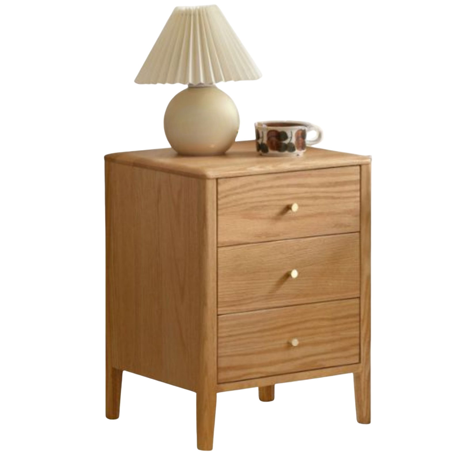 Oak, Ash, Beech Solid Wood Modern Simple Nightstand