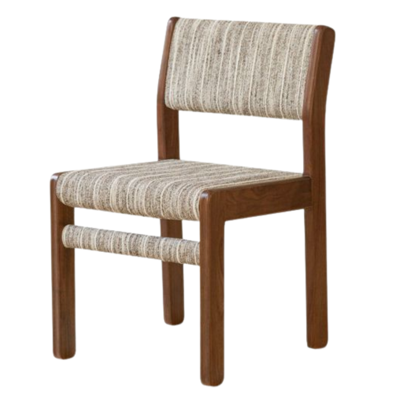 4 pcs -Black Walnut, Oak Solid Wood Modern Minimalist Block-Leg Dining Chair