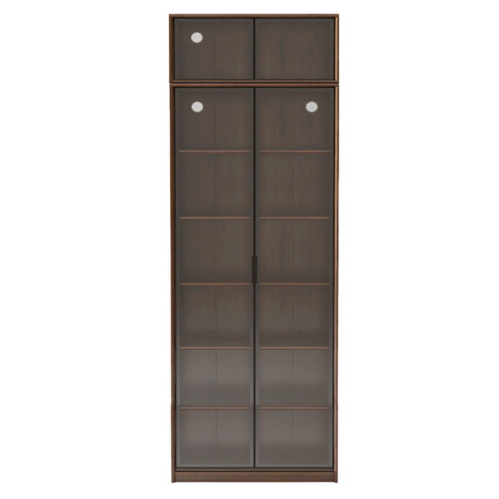 Black Walnut, Golden Sandalwood Solid Wood Bookshelf