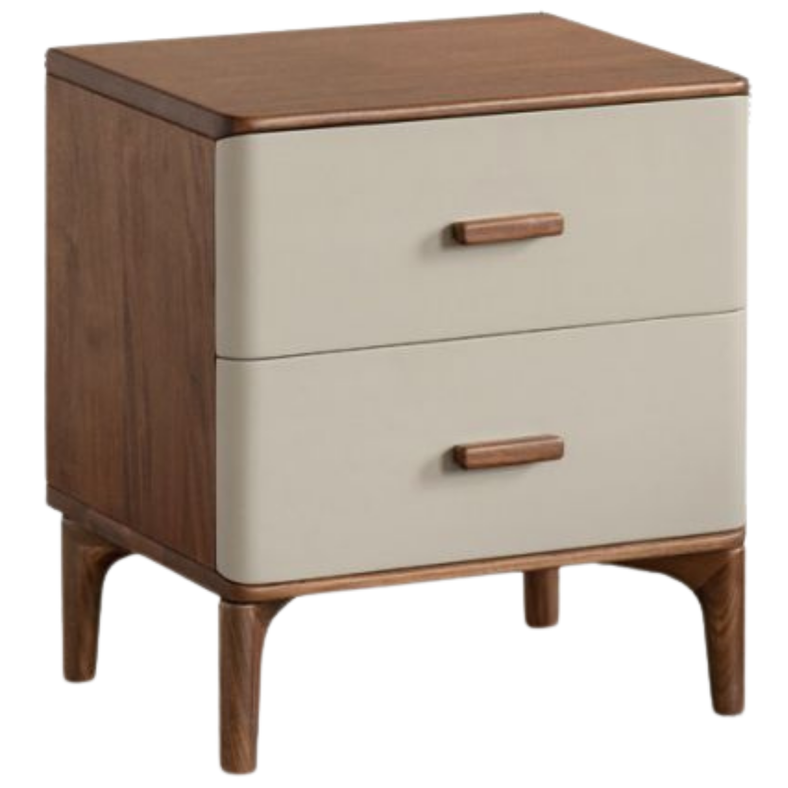Black Walnut Solid Wood Italian Light Luxury Nightstand