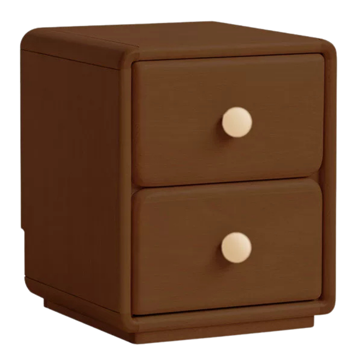 Beech Solid Wood, Solid Rubberwood Cream Style Ultra-narrow Children's Nightstand
