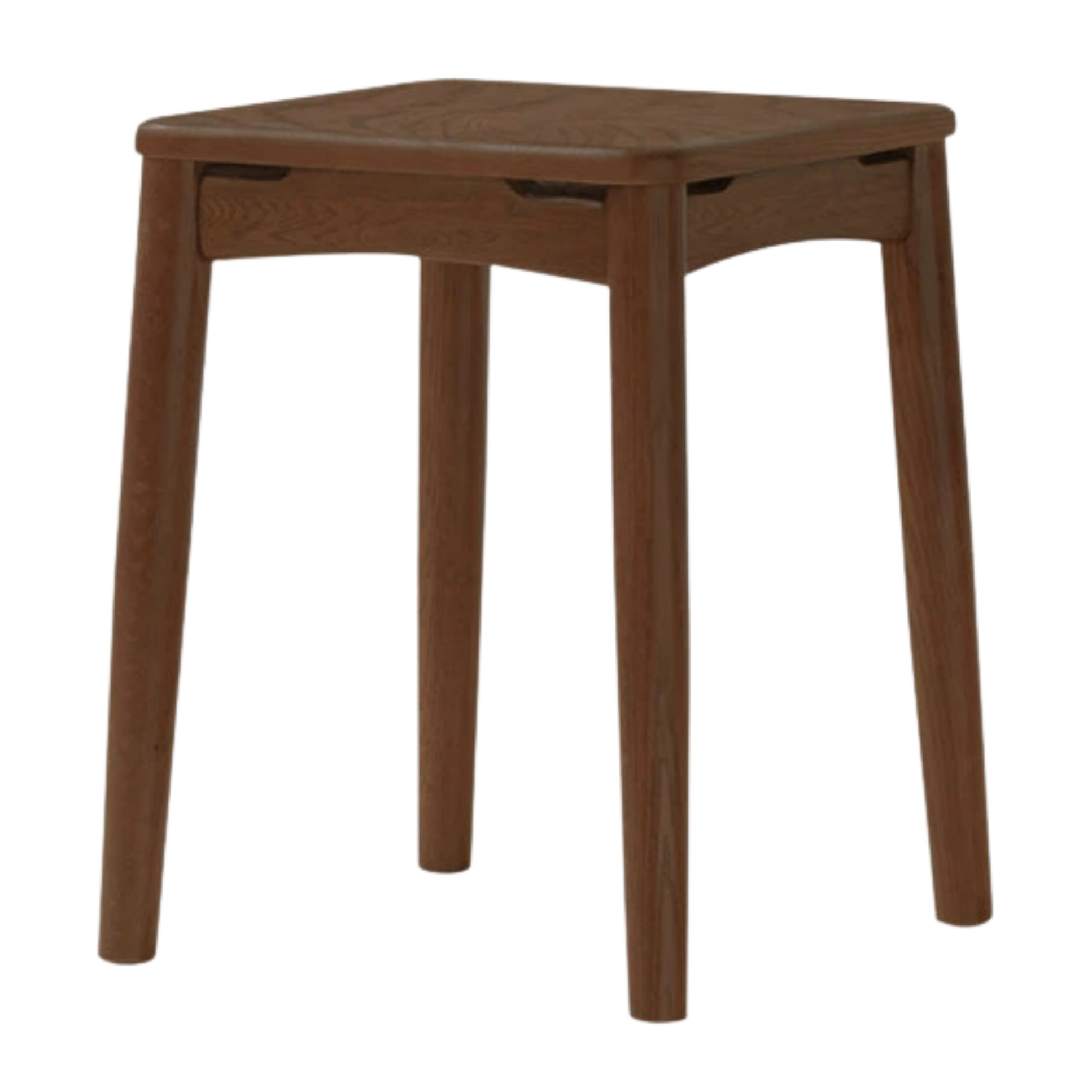 4 pcs -Oak Solid Wood Square Stool