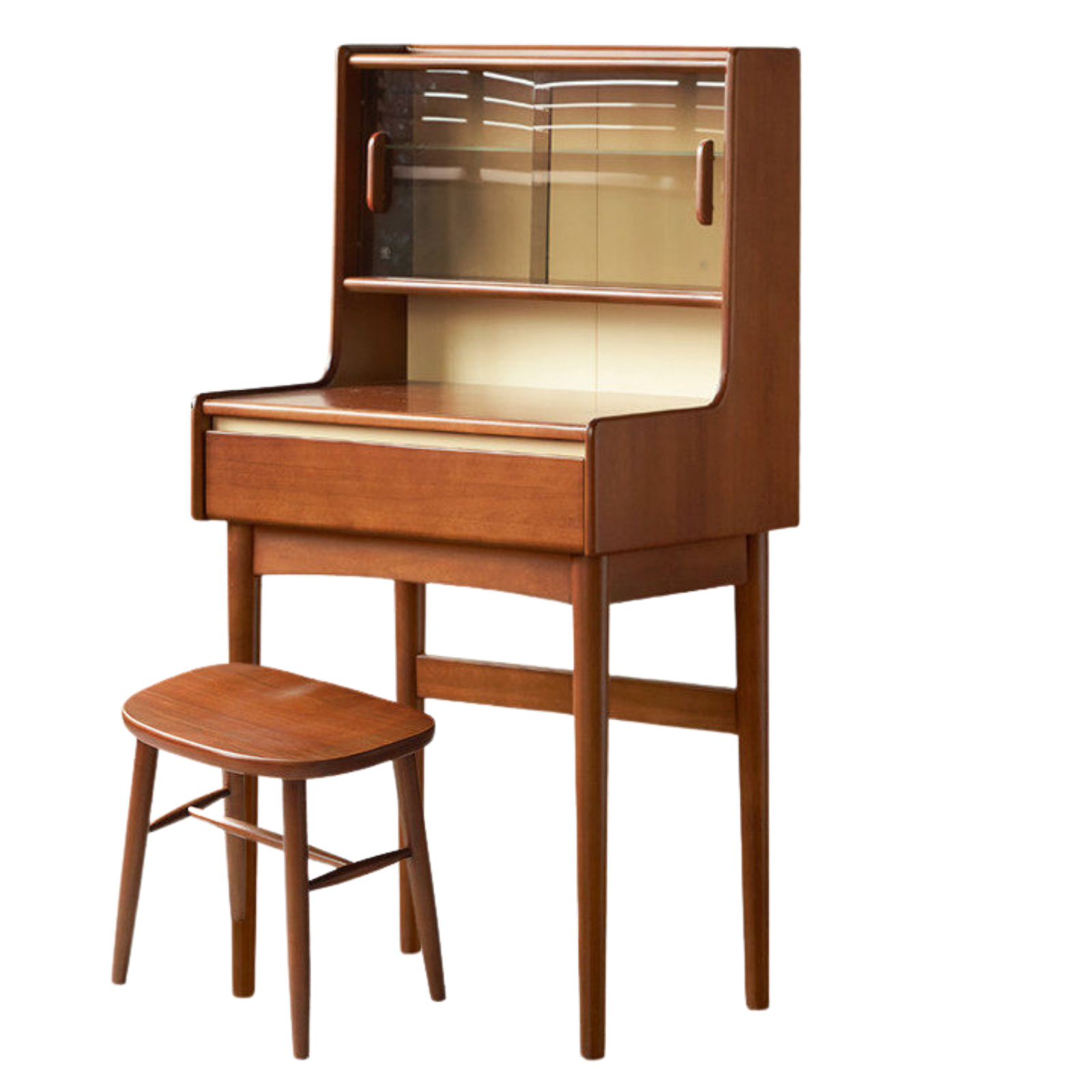 Poplar Solid Wood Vintage Style Vanity Table