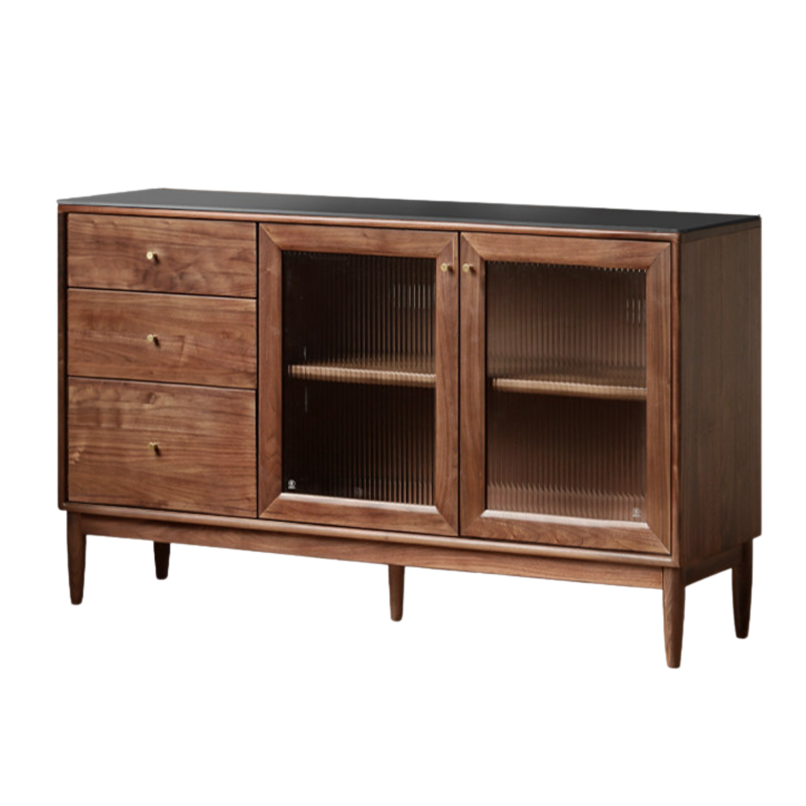 Black Walnut , South American Walnut, Catalpa Solid Wood Sideboard, Buffet Cabinet