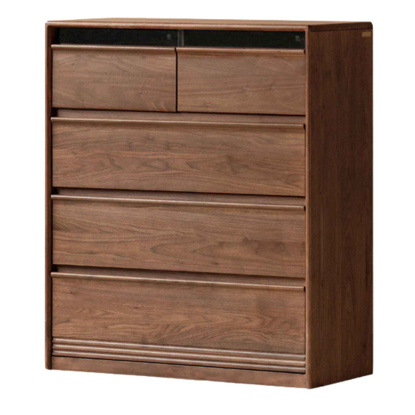 Black Walnut Solid Wood Chest Drawer
