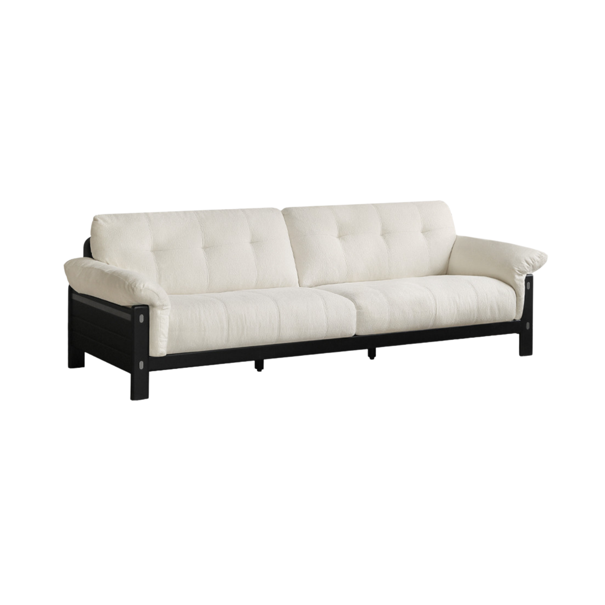 Ash Solid Wood Fabric, Leather Sofa