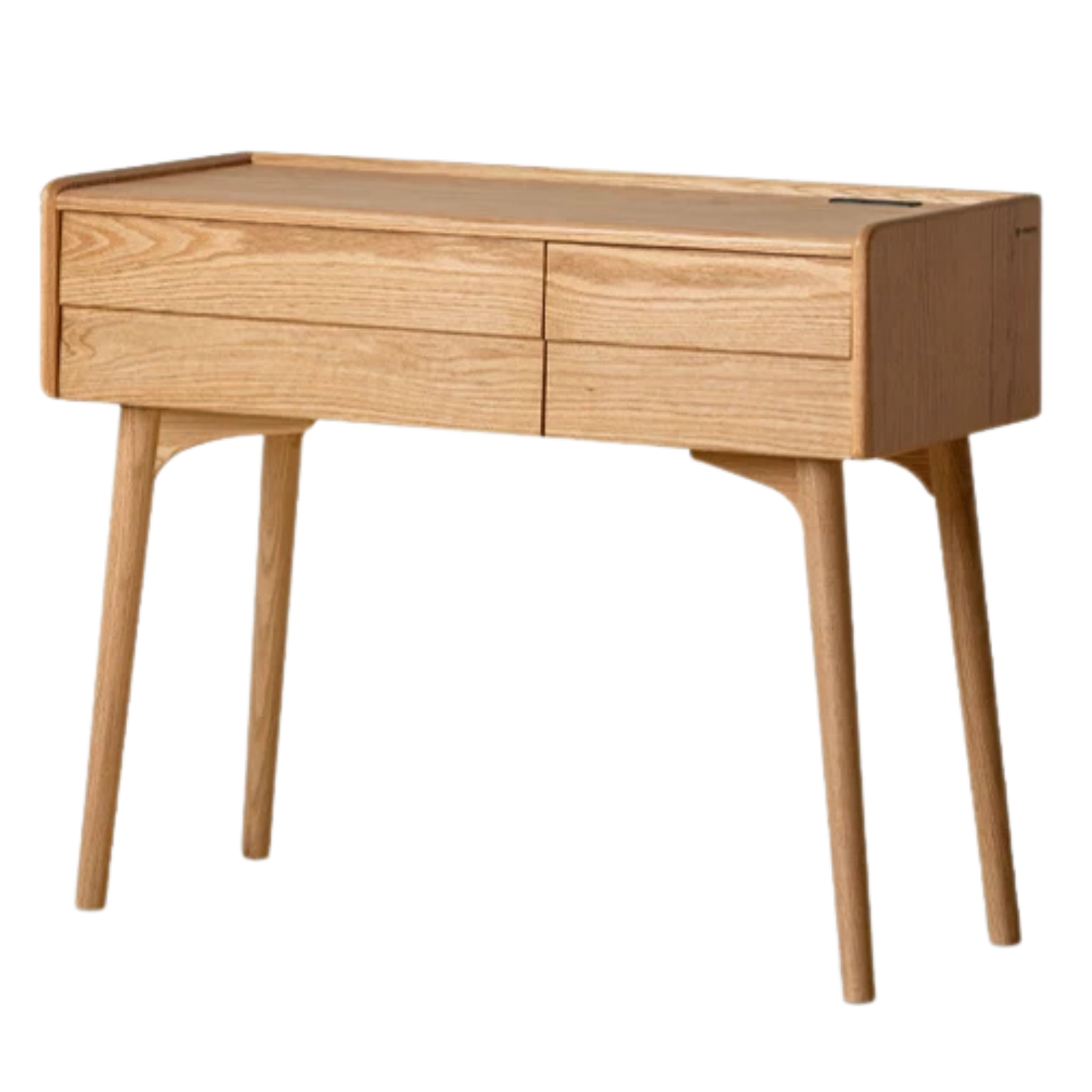 Ash, Oak  Solid Wood Modern Vanity Table with Storage