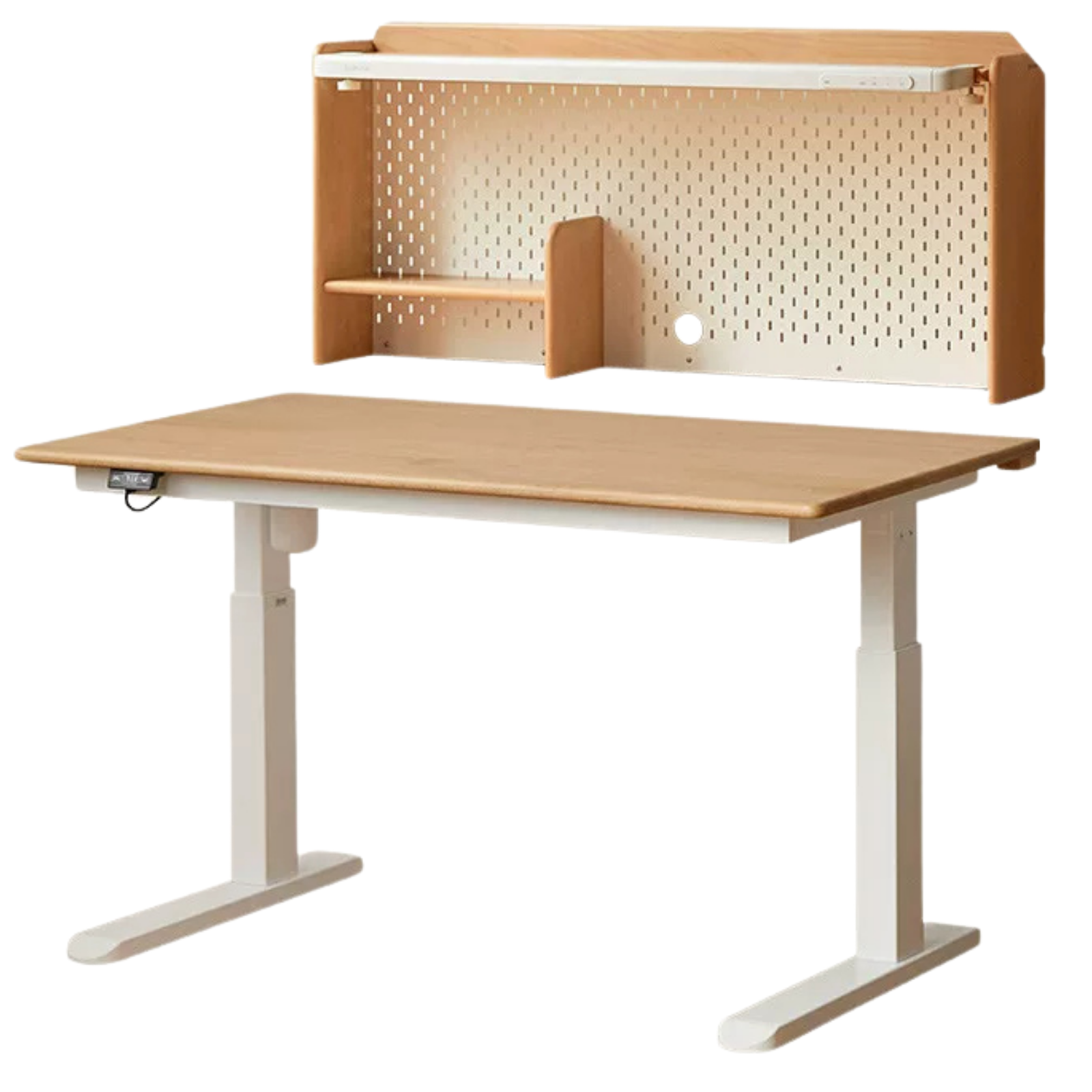 Beech Solid Wood Kids Electric Learning Desk