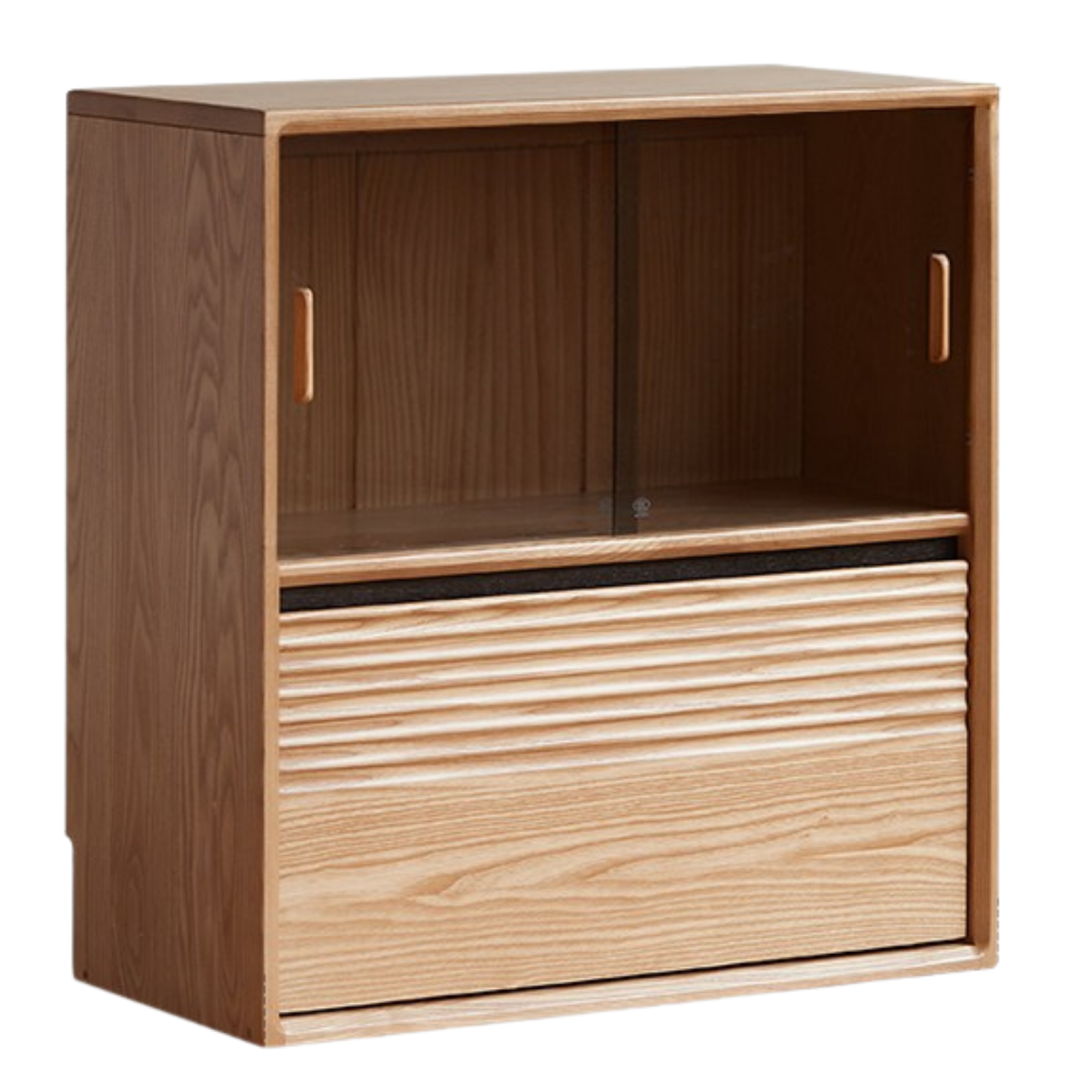 Ash, White Ash, Oak Solid Wood Combination Module Bookcase))