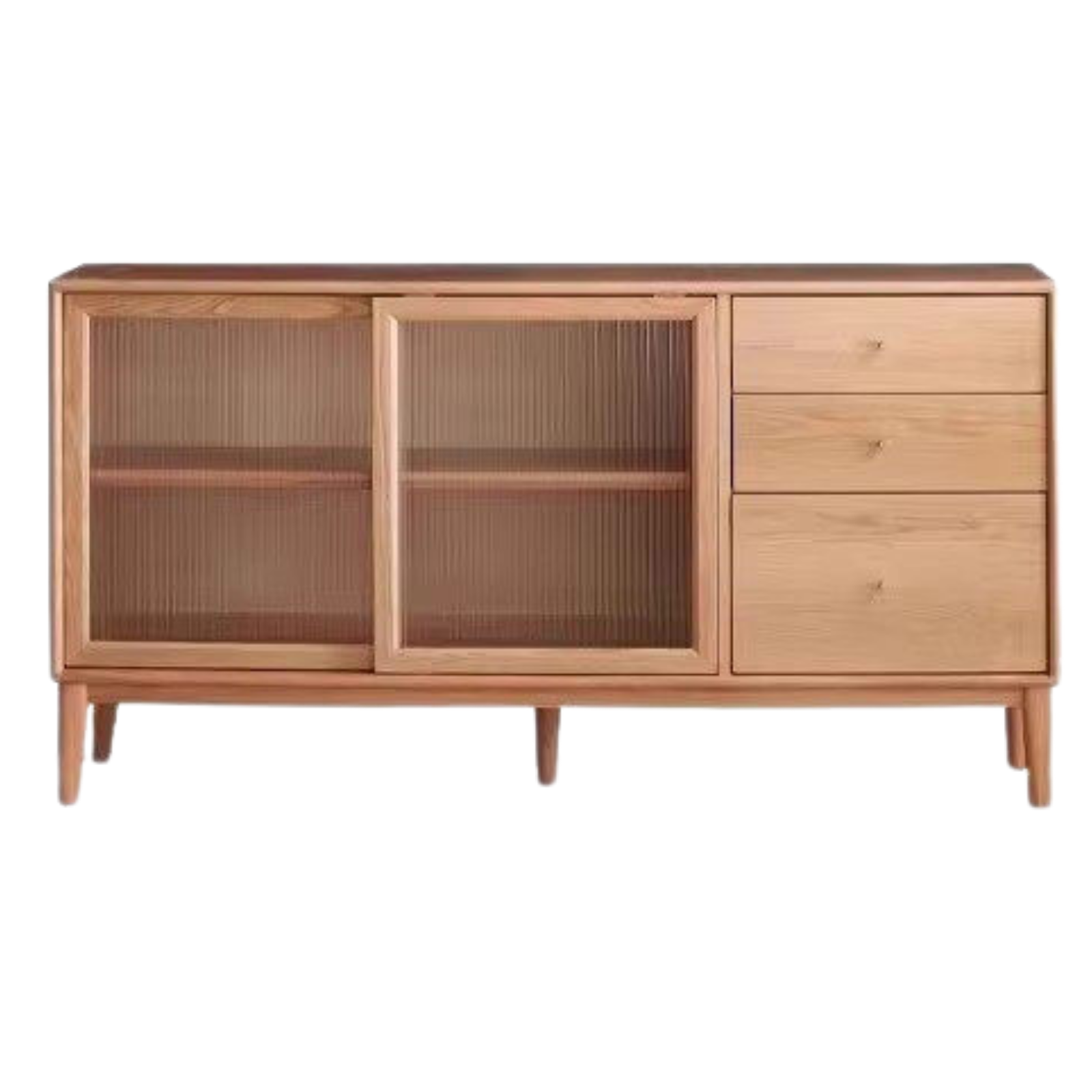 Solid Rubberwood, Oak, Beech Solid Wood Buffet Cabinet, Sideboard