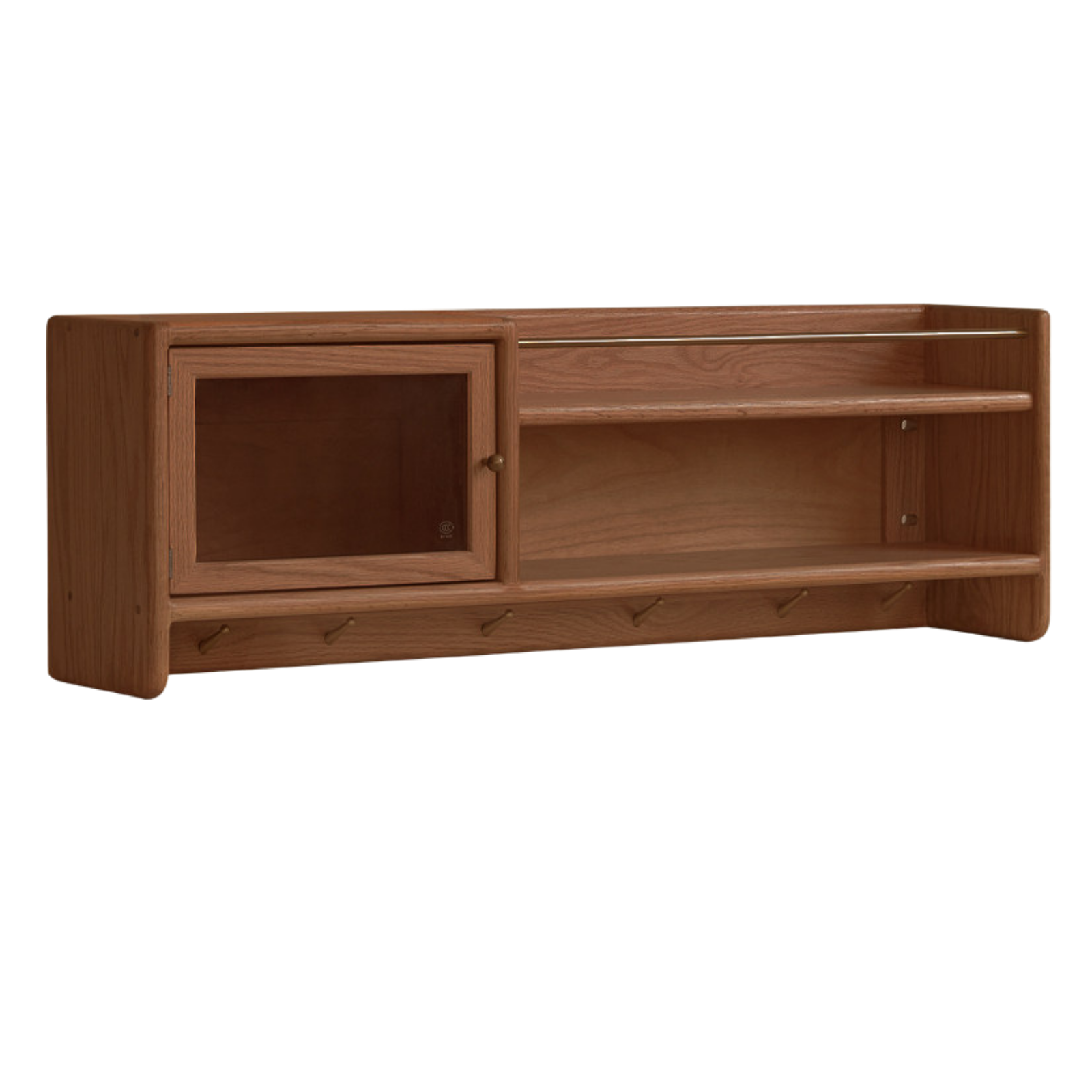 Oak Solid Wood Wall-Mounted Modern Cabinet
