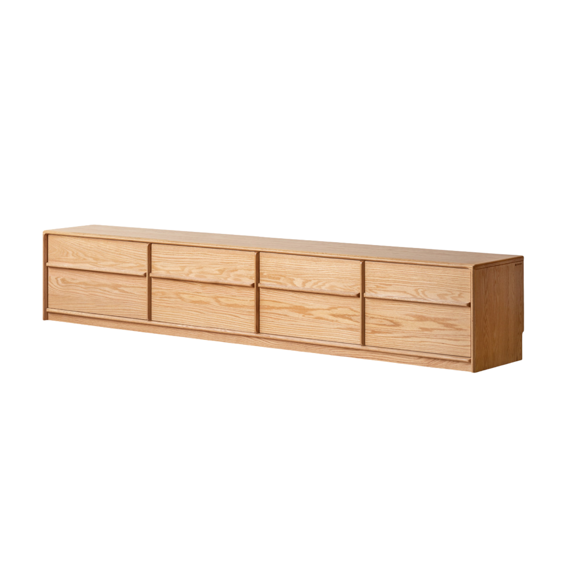 Oak, Ash Solid Wood Modern Skeleton Line TV Cabinet.