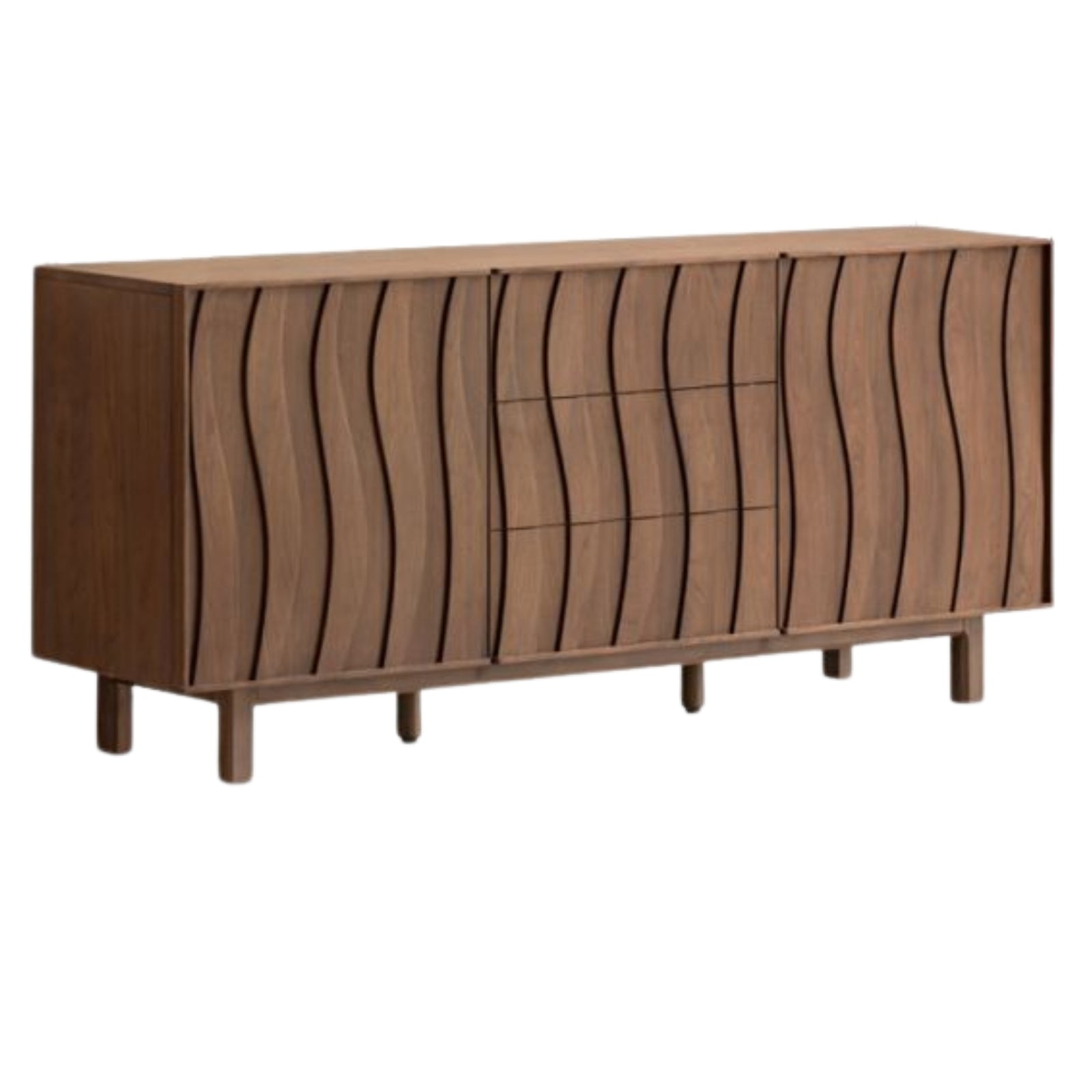 Black Walnut Solid Wood Medieval Style Drawer