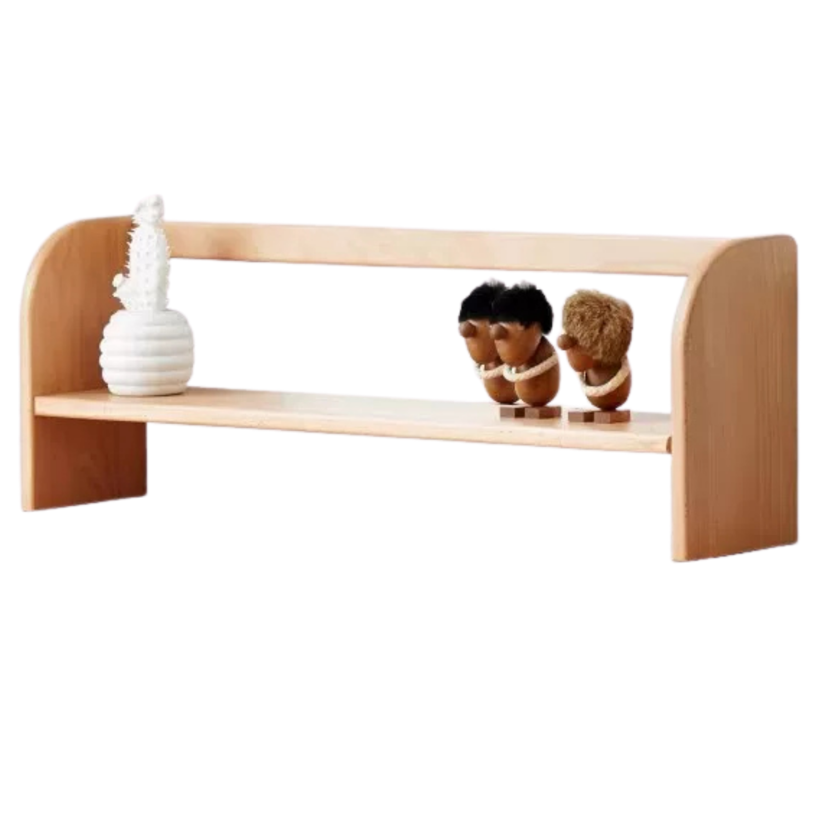 Beech, Oak, Poplar Solid Wood Nordic Study Bookshelf