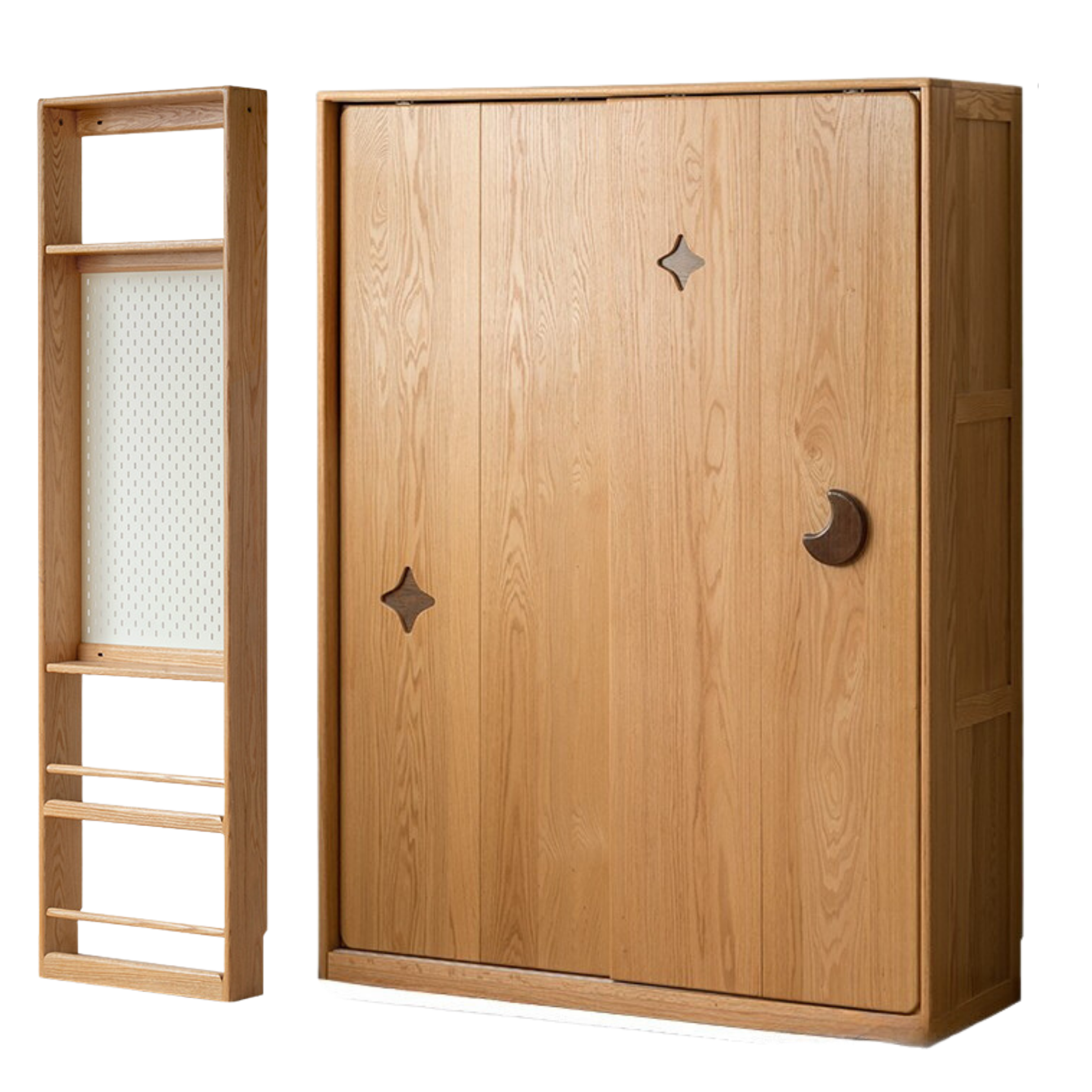 Oak Solid Wood Modern Children's Wardrobe