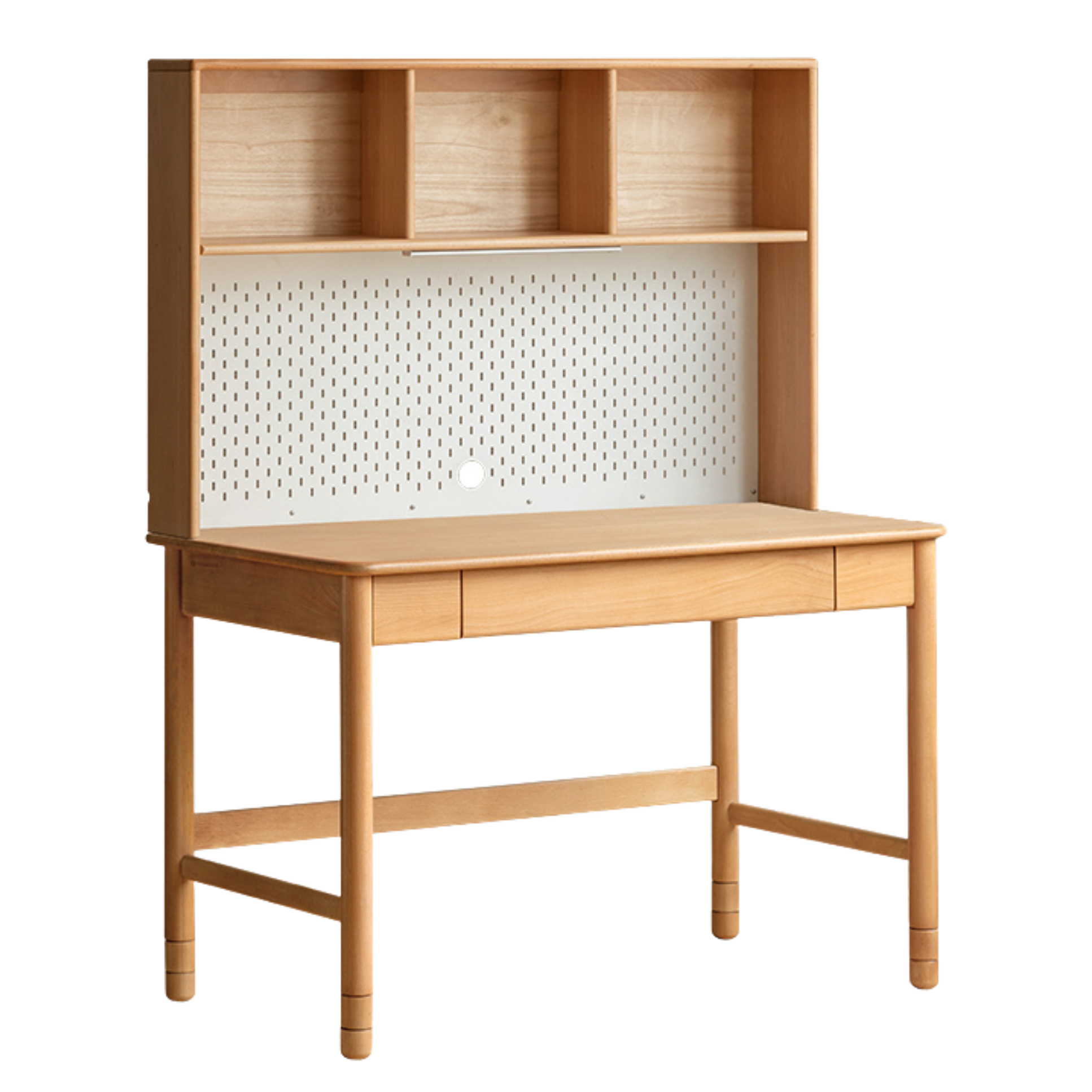 Oak, Beech Solid Wood Kids Lifting Study Desk