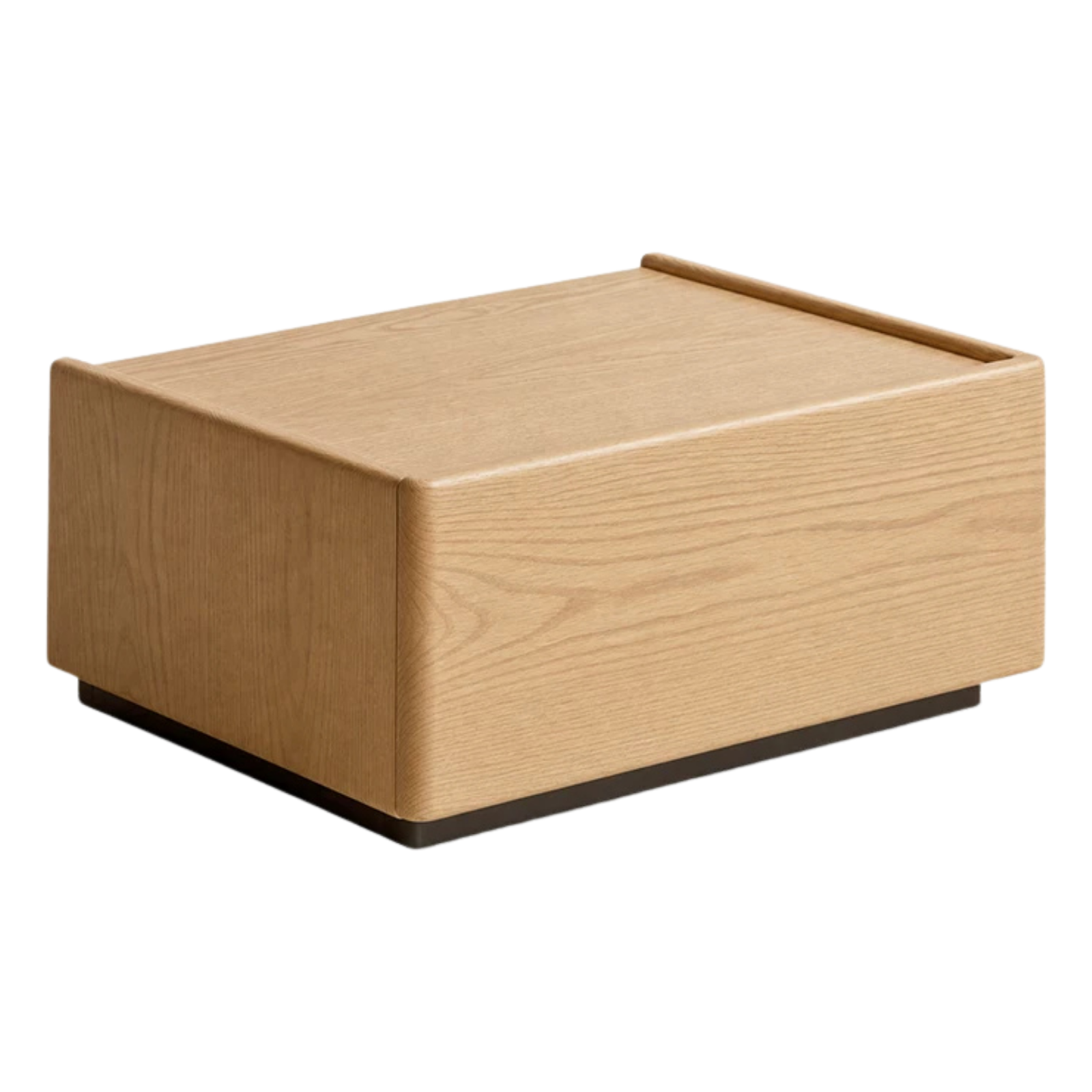 Oak, Ash Solid Wood, Solid RubberWood Light Luxury Side Cabinet
