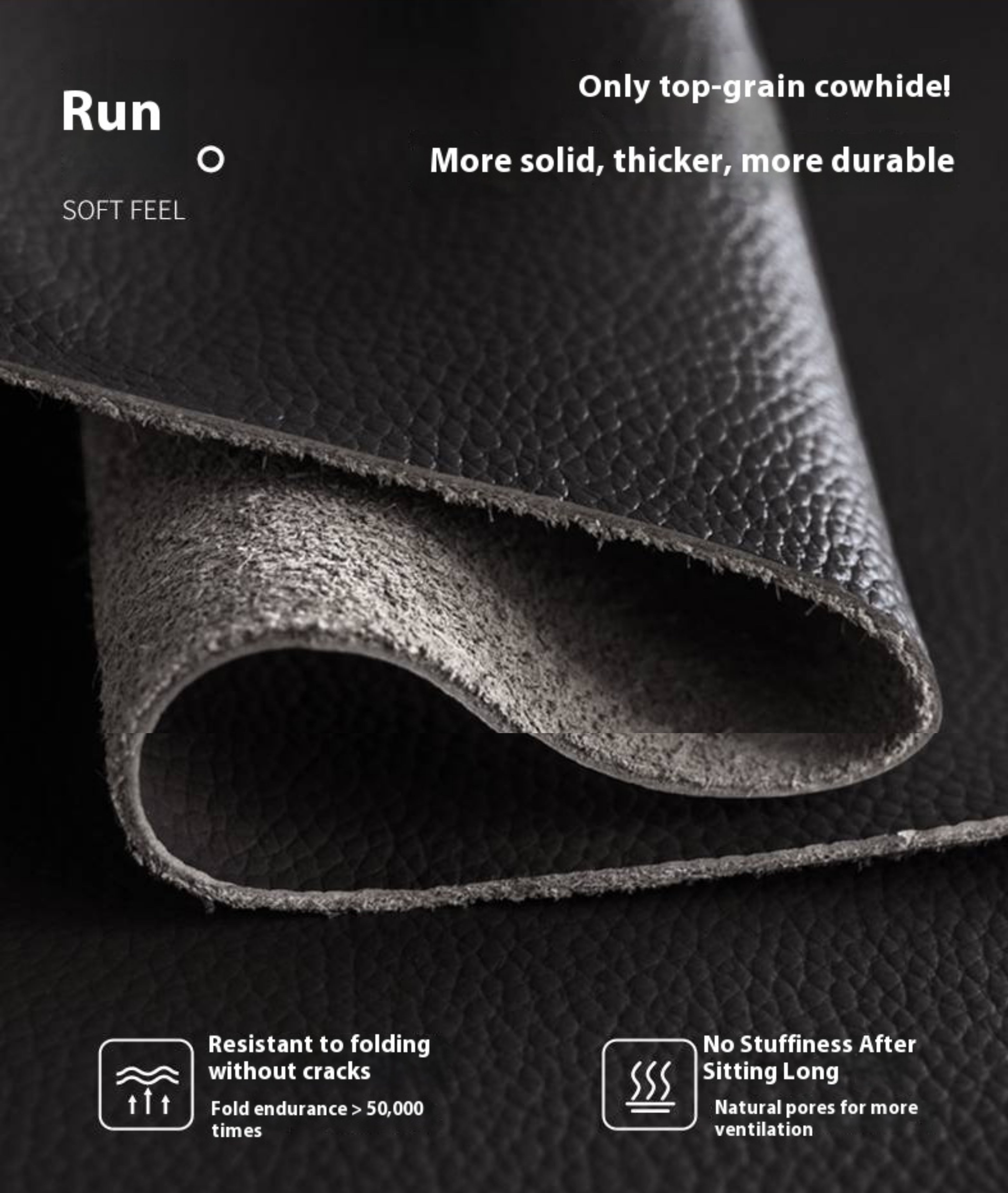 Genuine Leather Sofa Zero-Wall Electric Recliner with Extendable Function and Piano-Key Controls