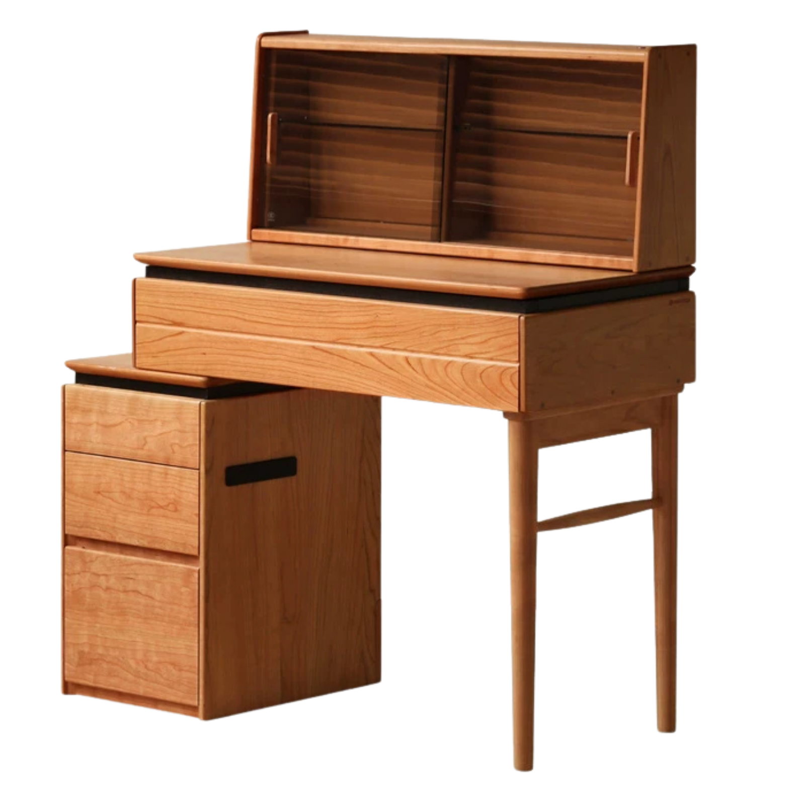 Cherry Solid Wood Retractable Vanity Table
