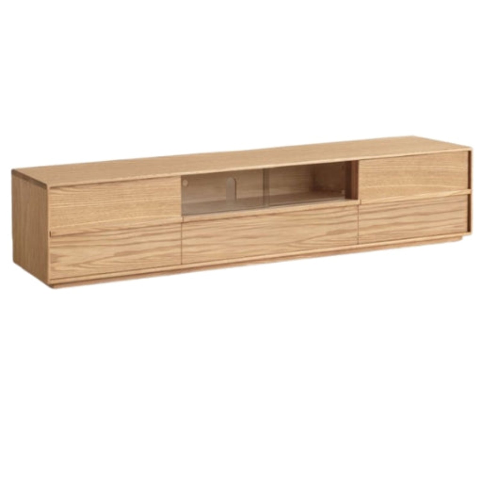 Oak, Ash Solid Wood Wabi-sabi Style TV Cabinet