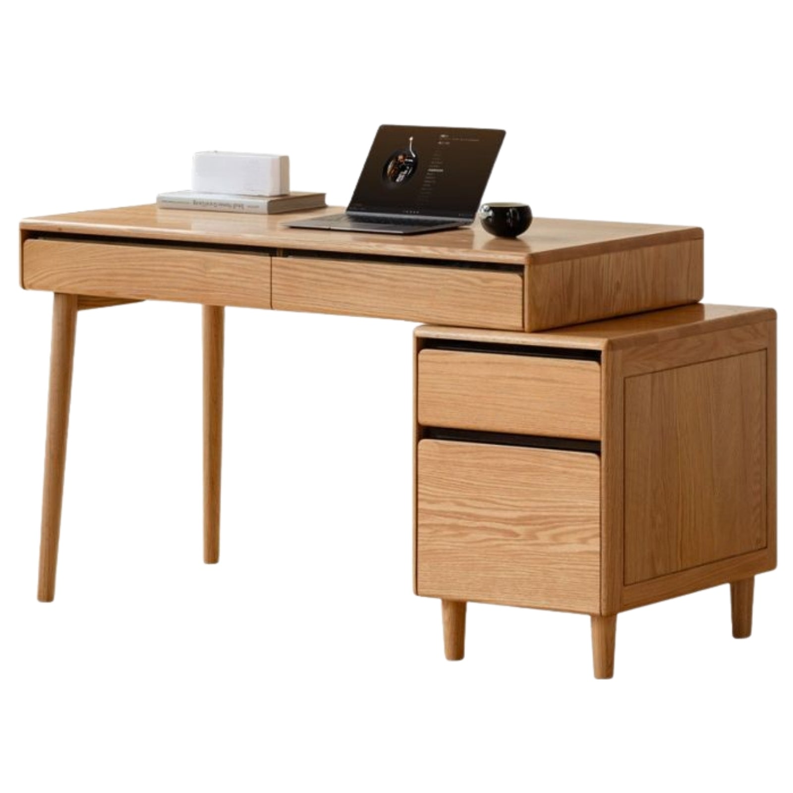 Oak Solid Wood Modern Office Desk