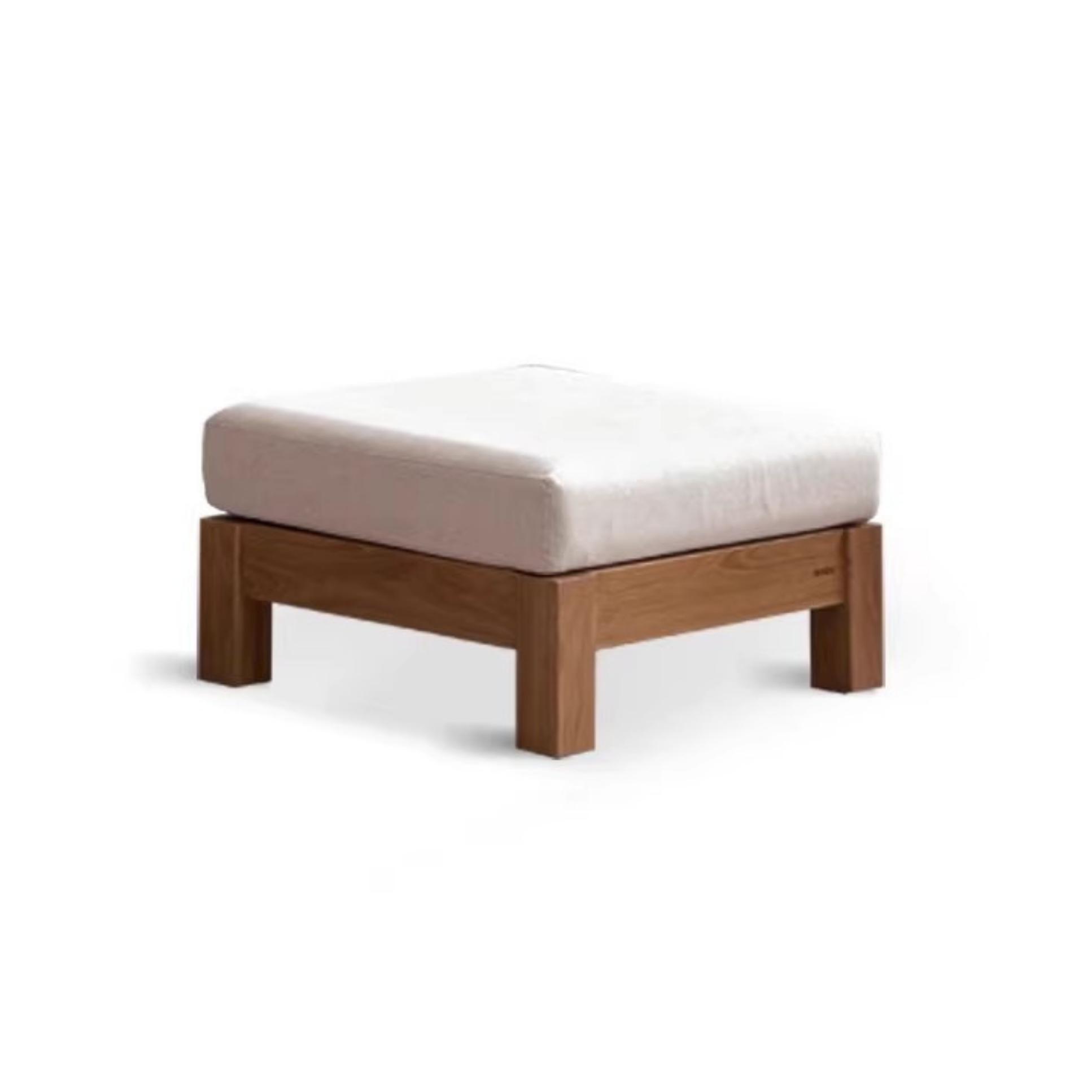 Ash, Oak, Black Walnut Solid Wood  Fabric Footstool