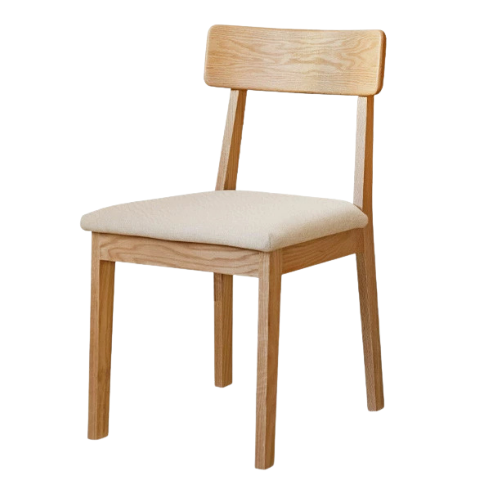 Set 4 pcs Black Walnut, Fang Longyan, Ash, Oak, Solid Rubberwood Dining Chair