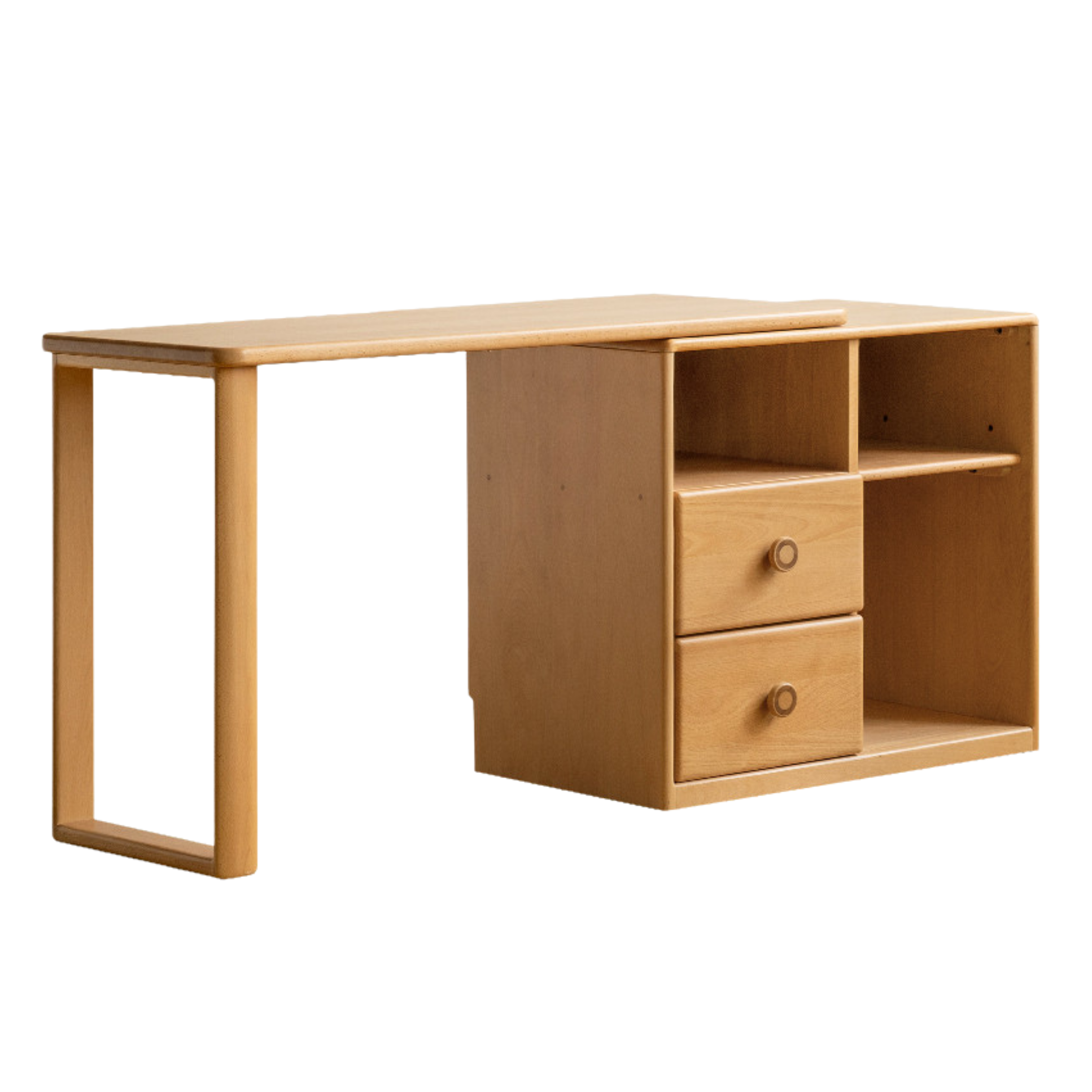 Beech Solid Wood Telescopic Student Writing Desk