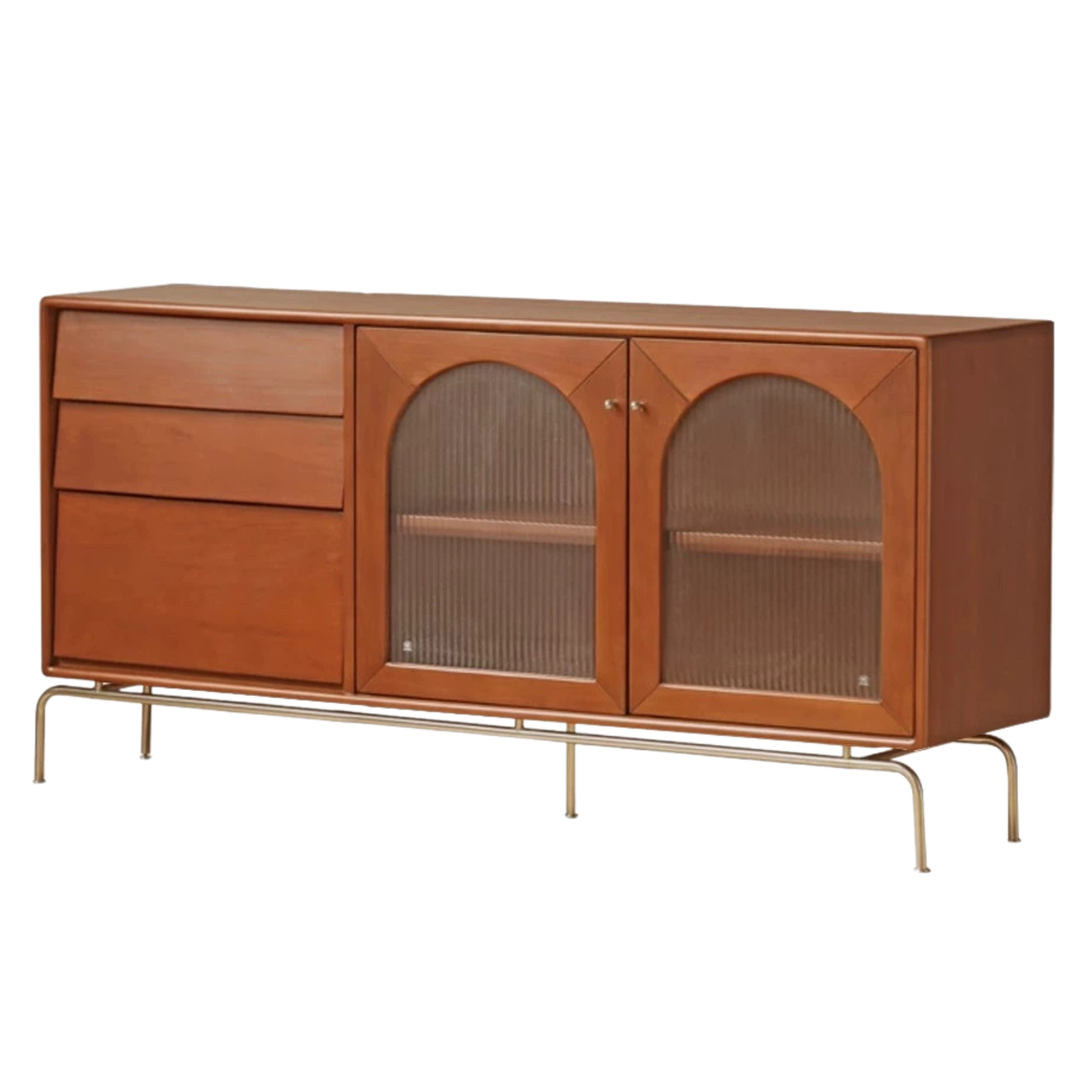 Poplar Solid Wood Style Retro Sideboard