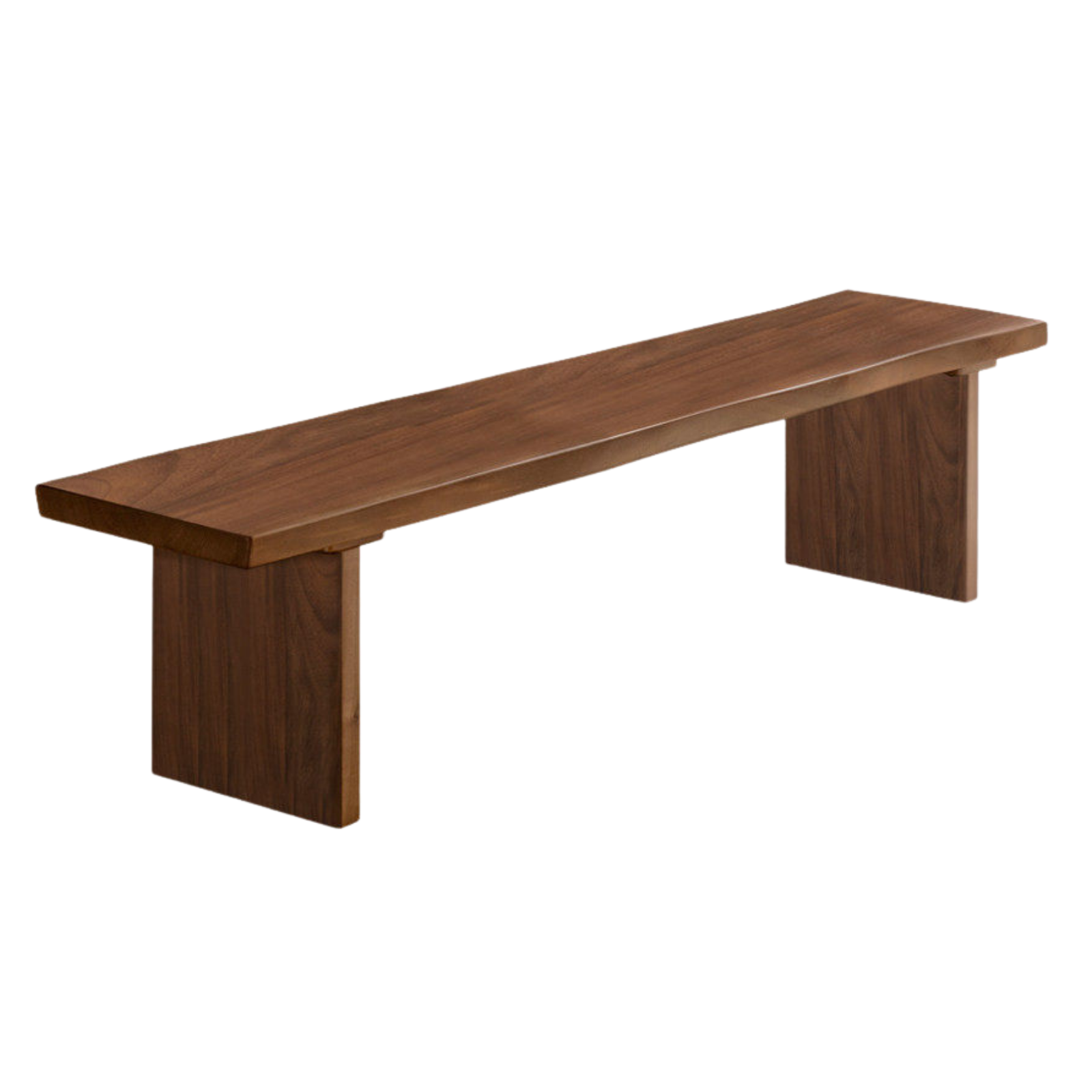 Black Walnut, Ash, South American Walnut Solid Wood Wabi Sabi Bench