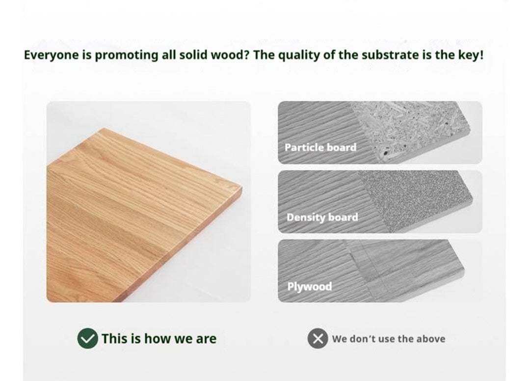 Oak Solid Wood Suspended Bed with Soft Backrest – Piano Key Design