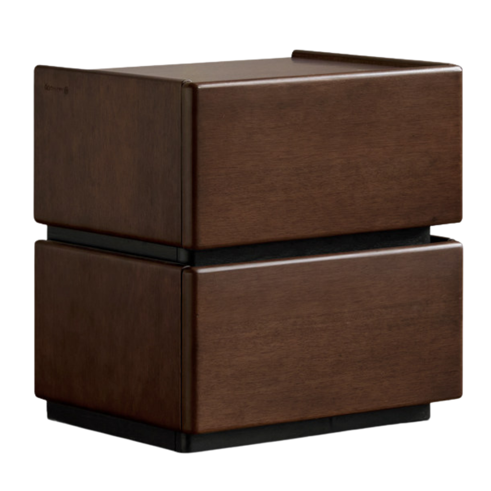 Black Walnut, Oak, Tulipwood Solid Wood, Solid Longan Hardwood Nightstand with Storage Drawer, Italian Style