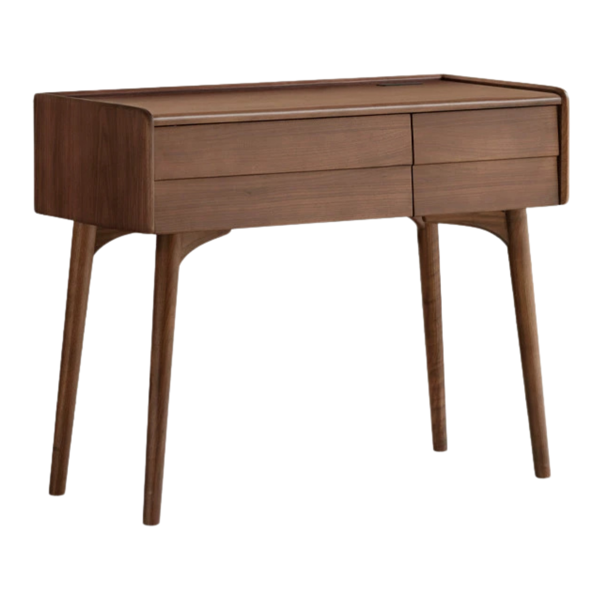 Black Walnut Solid Wood Italian Light Luxury Dressing Table