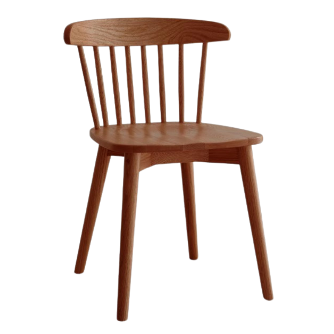 Oak, Cherry wood, Black Walnut Solid Wood 4 pcs set-Windsor Chair