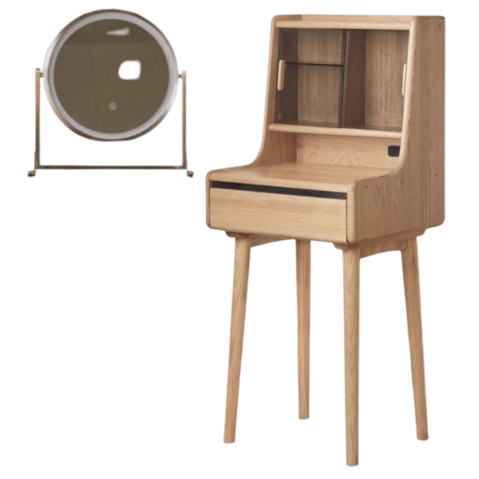 Ash Solid Wood Modern Dressing Table