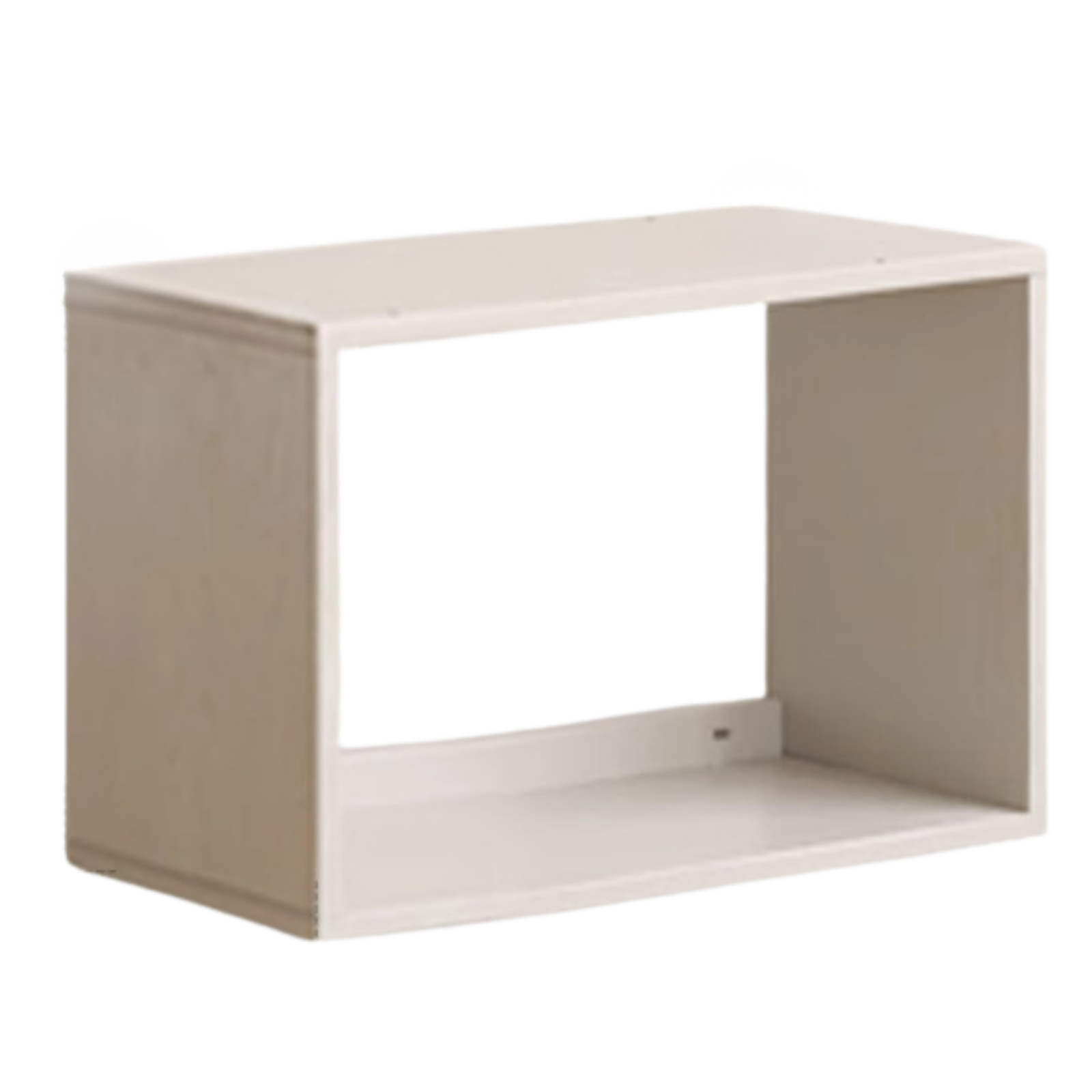 Oak Solid Wood Bookshelf Storage Rack Cream Style Full Wall Cabinet