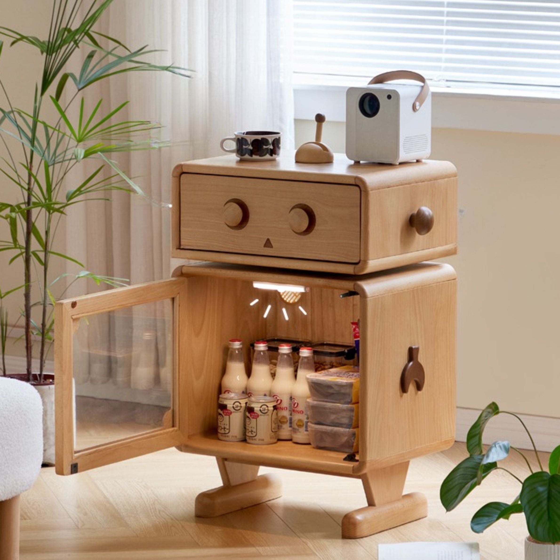 Beech Solid Wood Children's Nightstand