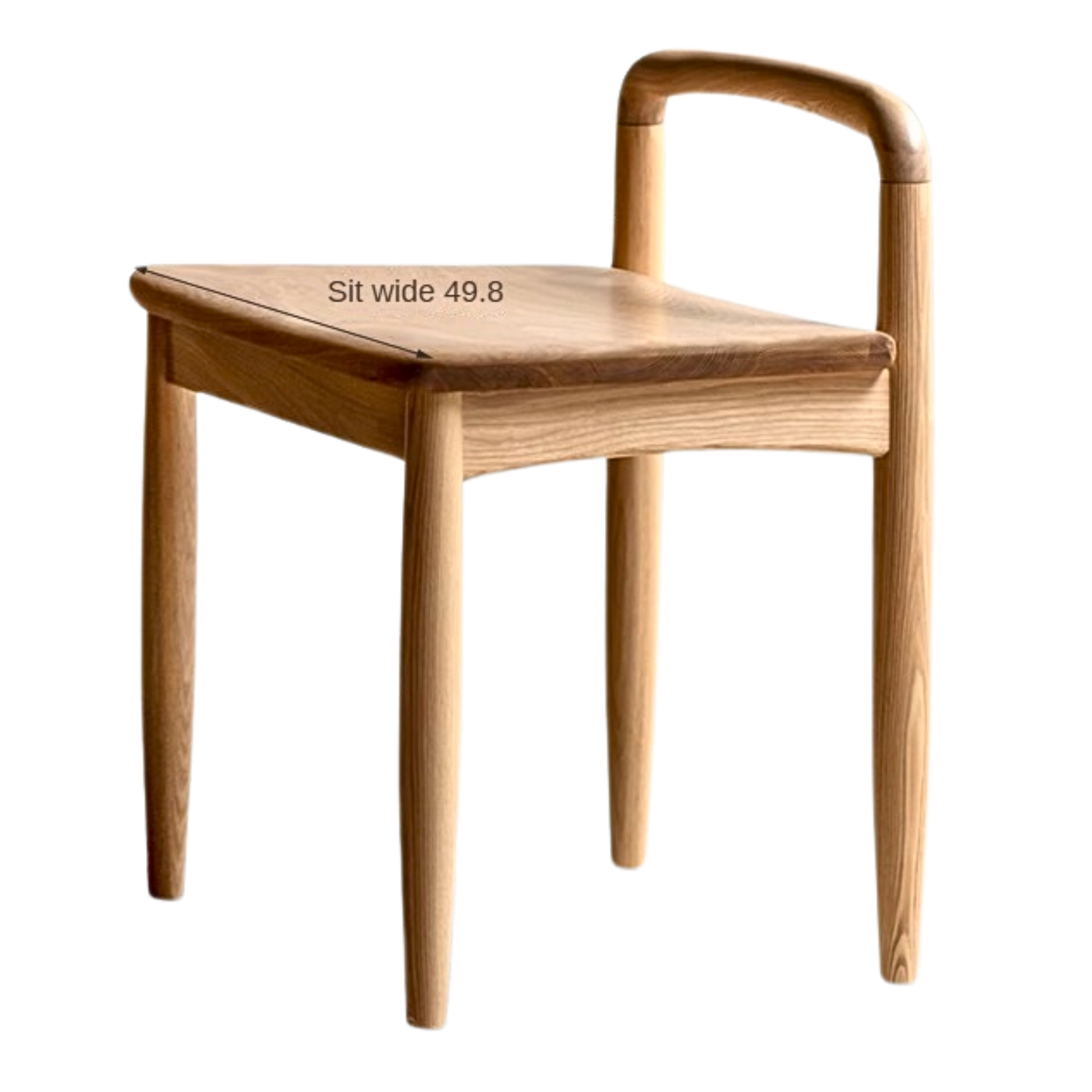 Ash, Oak Solid Wood Tea Chair: