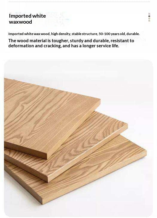 Ash, Red Oak Solid Wood Modern Makeup Stool