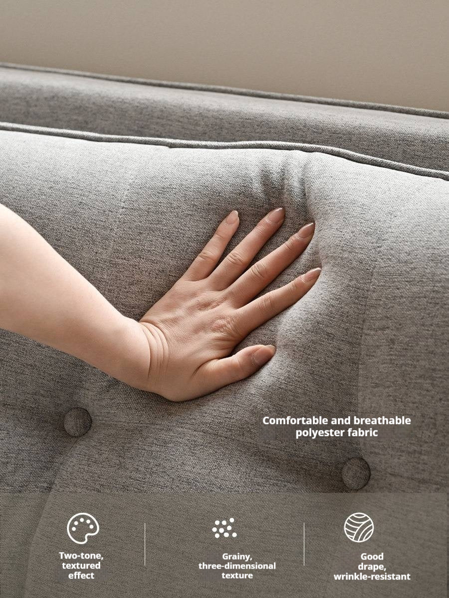 Fabric Convertible Sofa Bed, Compact Single Sleeper