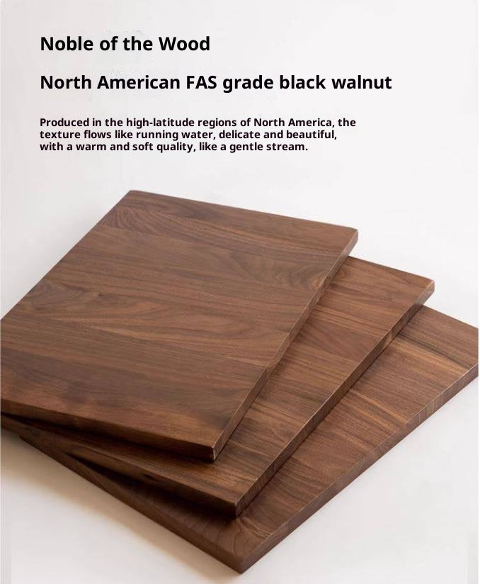 Black Walnut Solid Wood Bookcase With Glass Door