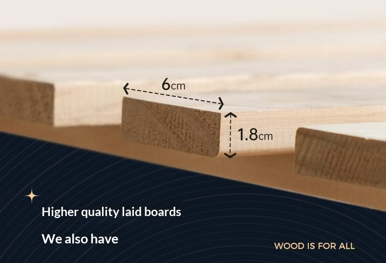 Ash, Beech Solid Wood Modern Simple Luminous Bed