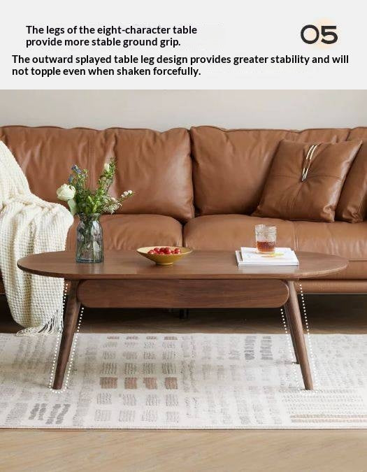 Black Walnut Solid Wood Capsule Coffee Table
