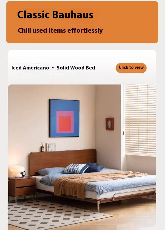 Poplar Solid Wood American Retro Nightstands