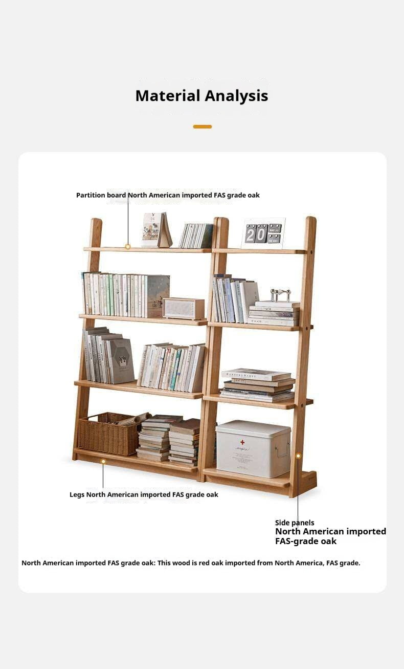 Oak, Beech Solid Wood Bookshelf Racks