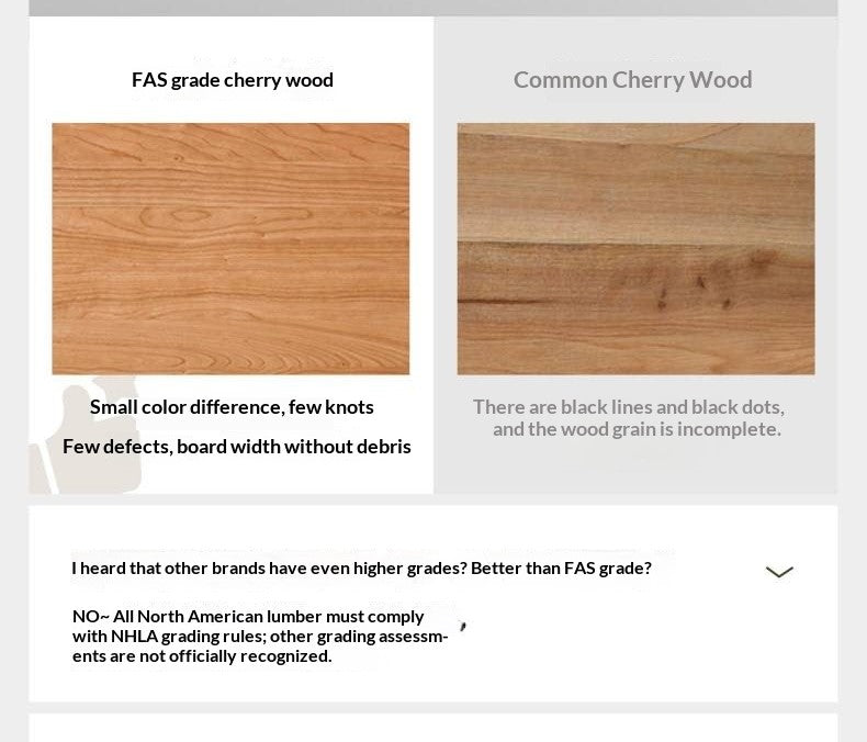 Cherry Solid Wood TV Cabinet Modern Simple))