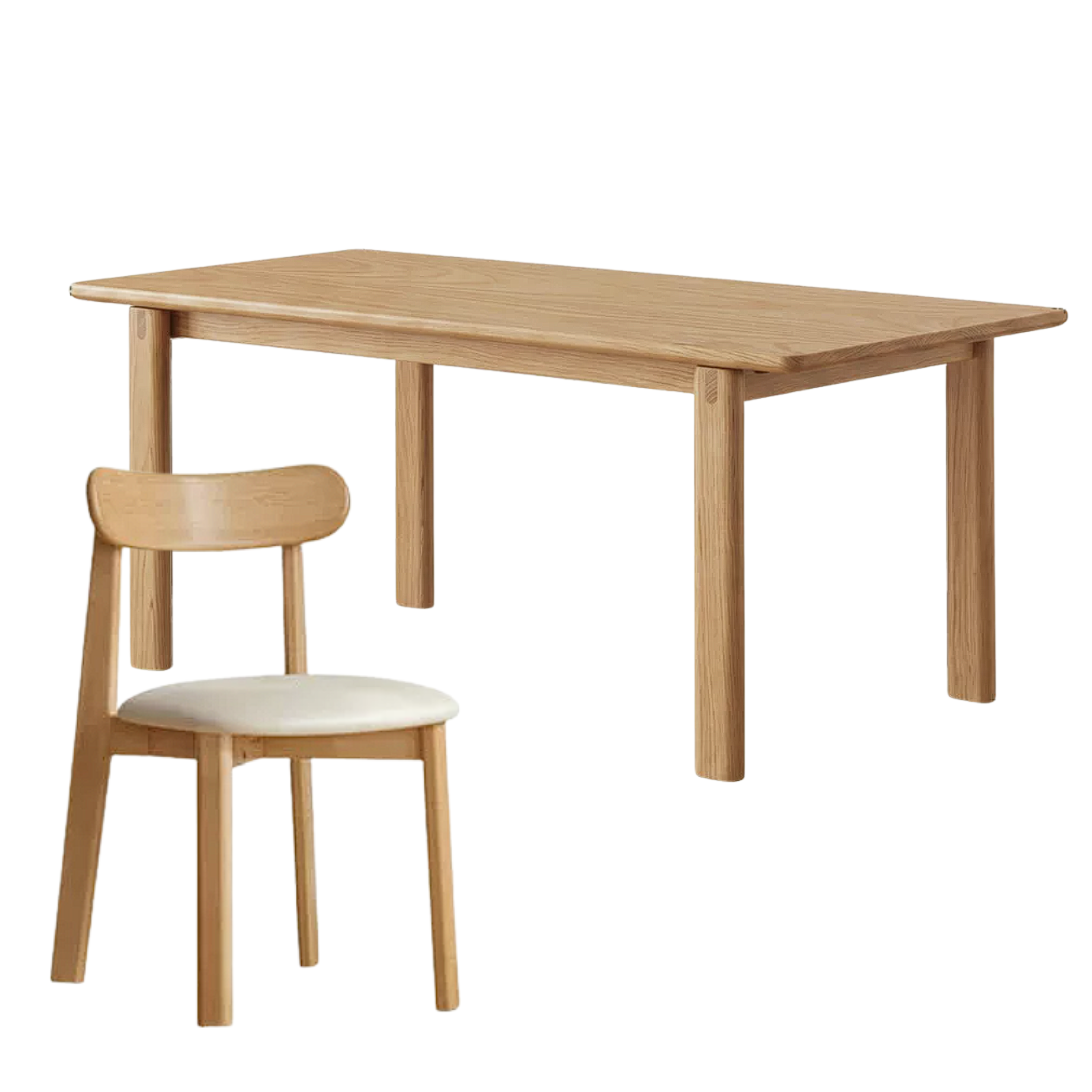 Black Walnut, Oak Solid Wood Large Board Dining Table