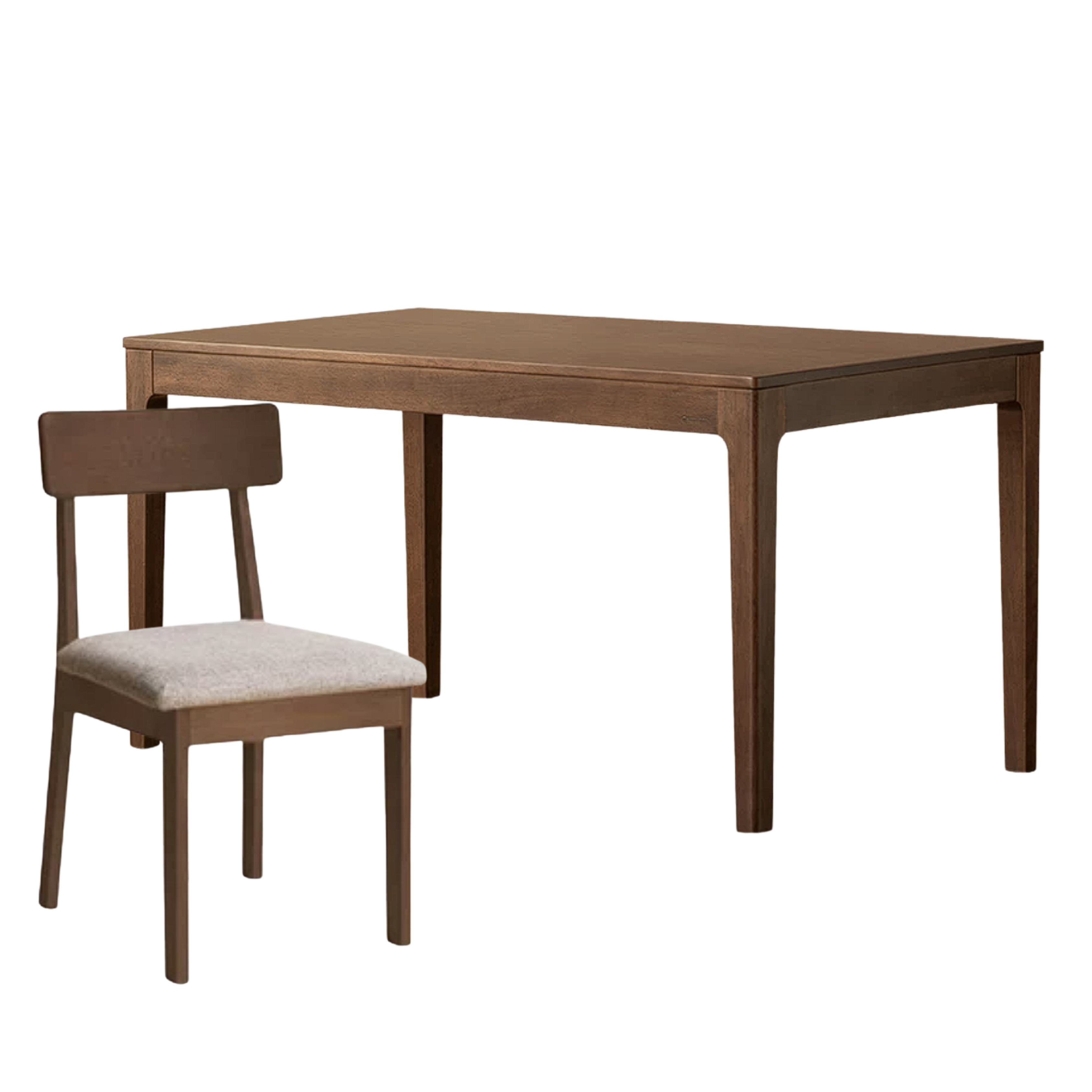 Black Walnut, Sandalwood, Red Zebrawood, Golden Pearwood Solid Wood Rectangular Dining Table